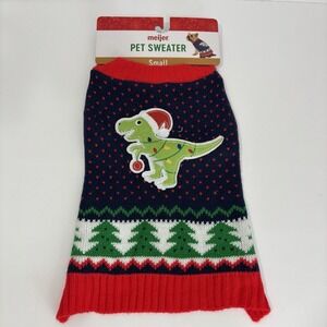 Dog Sweater Dinosaur Sweater Winter Christmas Holiday - Size Small NWT